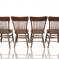 Set of 4 antique oak chairs  - 4