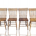 Ensemble de 4 chaises en chêne  - 1