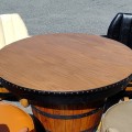 Set of barrels chairs and table  - 2