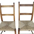 Set of 4 rustic chairs  - 2
