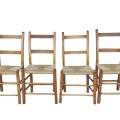 Set of 4 rustic chairs  - 1