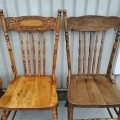 Set of 5 press-back chairs  - 2