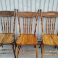 Set of 5 press-back chairs  - 3