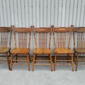 Set of 5 press-back chairs  - 4