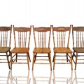 Set of 5 press-back chairs  - 1