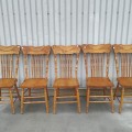 Set of 5 pressback chairs  - 2
