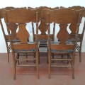 Ensemble de 4 chaises à dossiers pressés ''press-back'' - 3