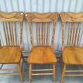 Set of 5 pressback chairs  - 4