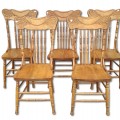 Set of 5 pressback chairs  - 1