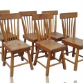 Set of 6 1970 chairs  - 1