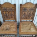 Ensemble de 8 chaises antiques, voir autres photos pour condition (entrepôt)  - 4