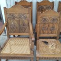 Ensemble de 8 chaises antiques, voir autres photos pour condition (entrepôt)  - 5