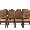 Ensemble de 8 chaises antiques, voir autres photos pour condition (entrepôt)  - 1