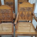 Ensemble de 8 chaises antiques, voir autres photos pour condition (entrepôt)  - 7
