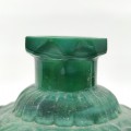 Ensemble de parfumeuses art déco malachite glass, flacons, bouteilles   - 2