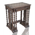 Ensemble de tables dite gigogne, style Jacobin  - 2