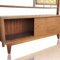 Mid-century wall unit with textured panels - 2