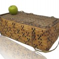 Exceptionnel panier tressé Amérindien, couvercle bombé, Ouest Canadien  - 4