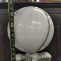 Very nice marblre lamp and pedestal with eagle ornement  - 5