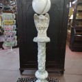 Very nice marblre lamp and pedestal with eagle ornement  - 8