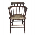 Fauteuil, chaise capitaine de type smoker's bow - 1