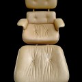Fauteuil mid-century Modern MCM avec repose-pieds, chaise rembourrée - 2
