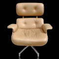 Fauteuil mid-century Modern MCM avec repose-pieds, chaise rembourrée - 3