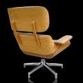 Fauteuil mid-century Modern MCM avec repose-pieds, chaise rembourrée - 4