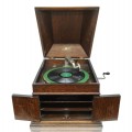 Antique oak phonograph, gramophone - 1