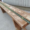 Grand banc de galerie avec piétement à traverse - 3