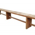 Grand banc de galerie avec piétement à traverse - 5