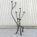Artisanal metal candlestick  - 1