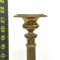 Large ornate brass church candlestick - 3