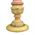 Nice antique turned wooden candlestick  - 3