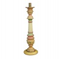 Nice antique turned wooden candlestick  - 1
