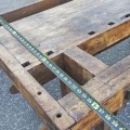 Large antique woodworker’s bench, aged and authentic - 7