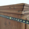 Grande armoire ayant été rétrécie en hauteur, clous forgés - 5