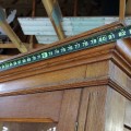 Antique oak bookcase cupboard  - 7