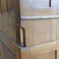 Antique oak bookcase cupboard  - 9