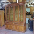 Antique oak bookcase cupboard  - 10