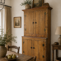 Antique stepback armoire, cupboard  - 2