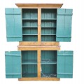 Antique stepback armoire, cupboard  - 4