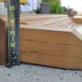 Grande corniche murale, tablette décorative en bois  - 4