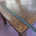 Grande table antique en chêne maillé, 7 pieds de long  - 5