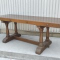 Antique turned legs table  - 7