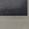 Gravure art déco signée Martine, The garden Walk, tableau - 2