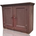 Haut d'armoire antique en pin, clous carrés, bahut, buffet (voir autres photos) - 1