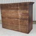 Haut d'armoire antique en pin, clous carrés, bahut, buffet (voir autres photos) - 7