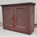 Haut d'armoire antique en pin, clous carrés, bahut, buffet (voir autres photos) - 8