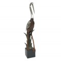 Héron décoratif en métal, statue animalière - 2